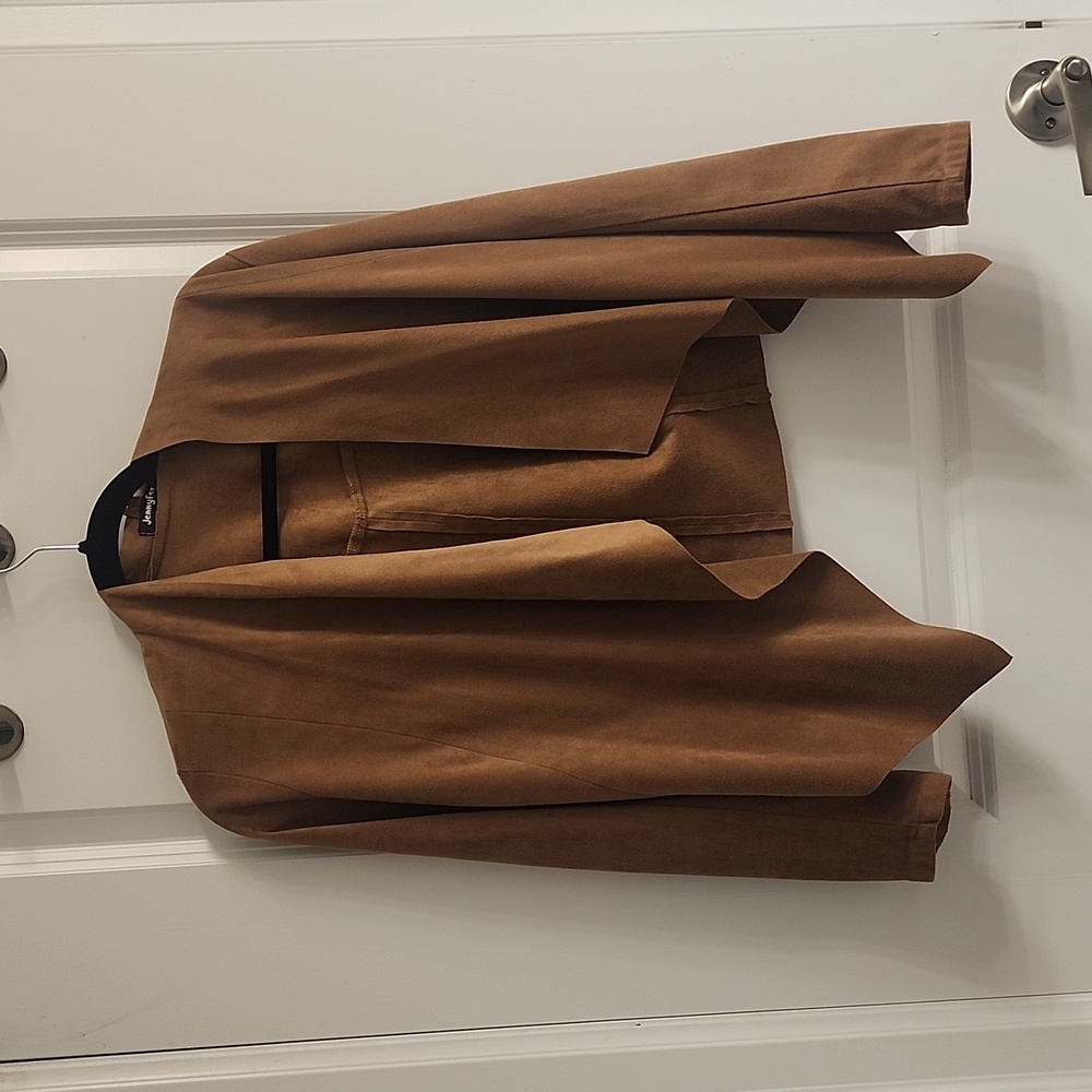 Suede Cardigan